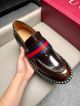 Gucci Man Dark Brown Calfskin Business Leather Shoes 042887 (7)_th.jpg